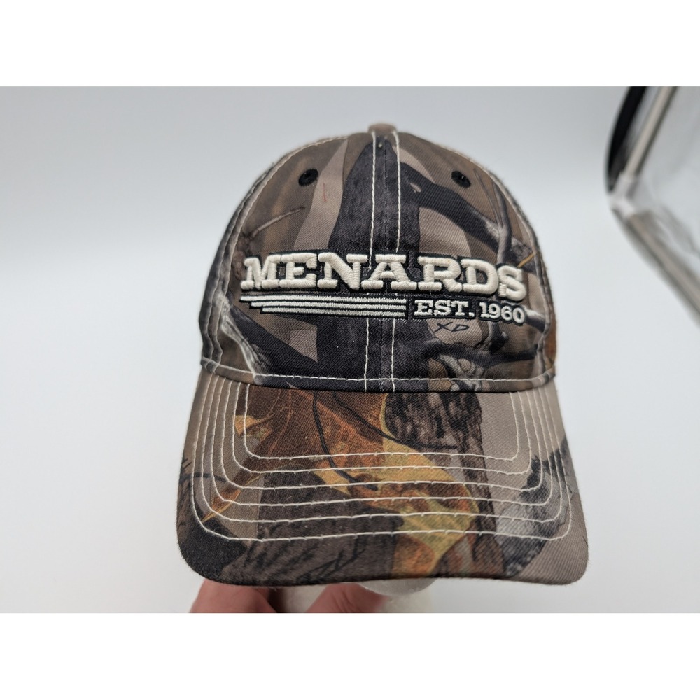Menards Est 1960 Camouflage Baseball Hat Adjustable Strapback Camo Cap